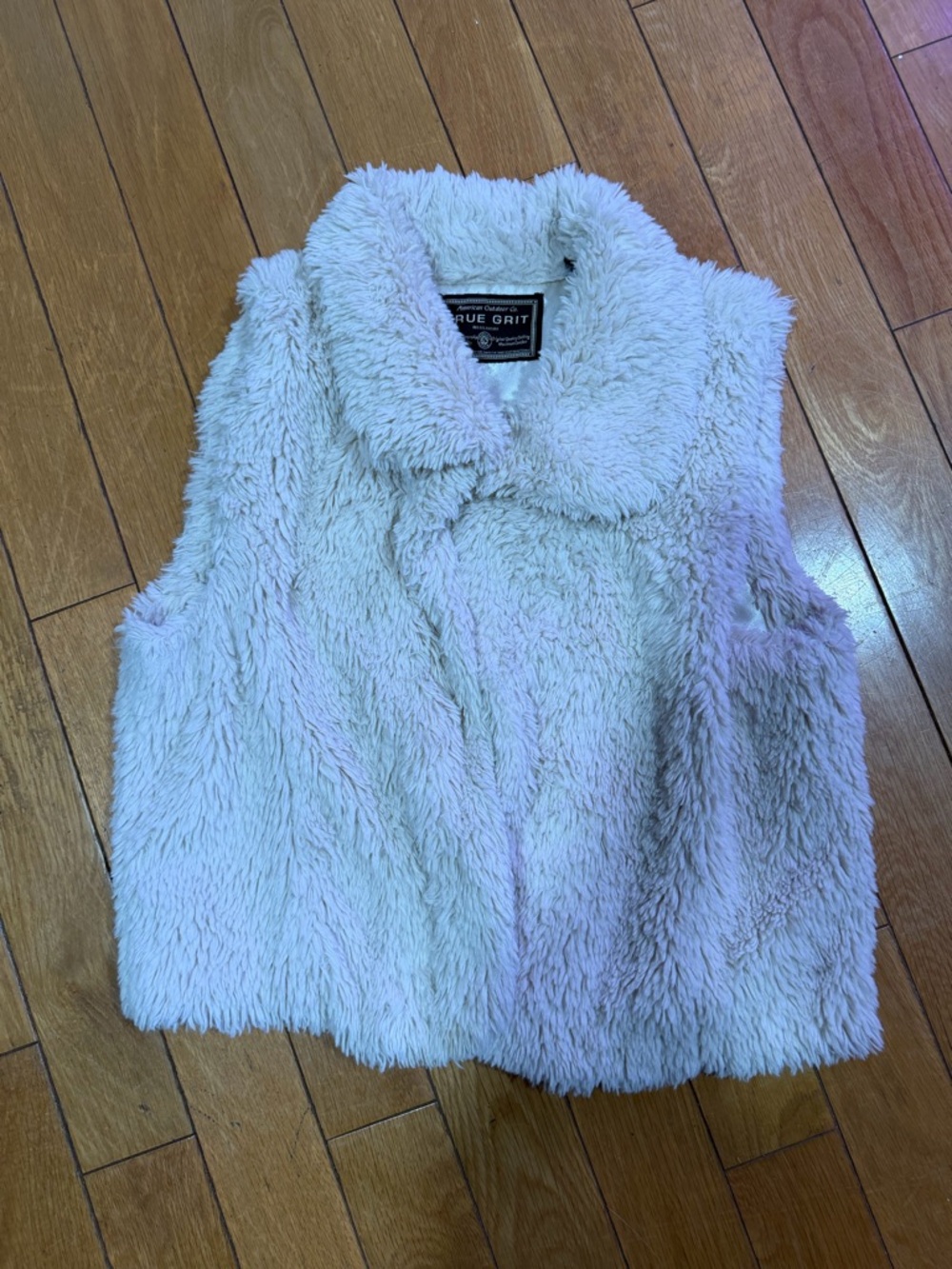 True Grit Faux Fur Vest in Cream